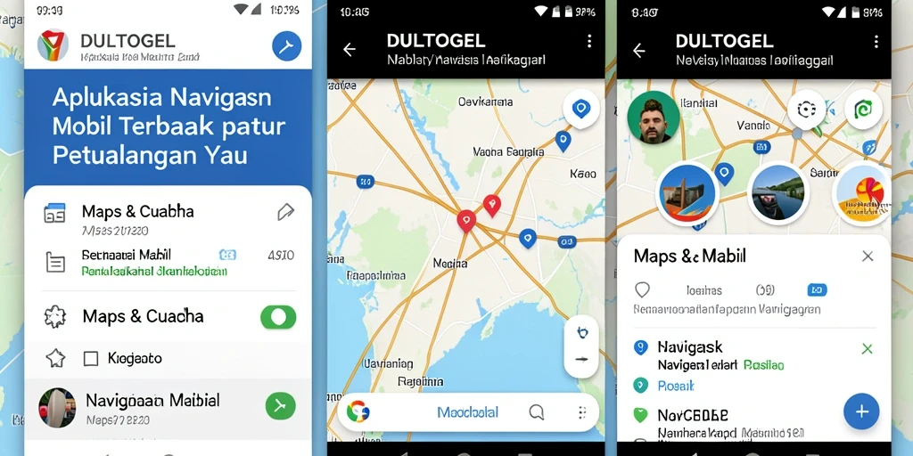 Antarmuka DULTOGEL menampilkan fitur navigasi yang mudah digunakan.