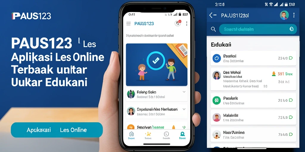 Antarmuka aplikasi PAUS123 yang menarik dan interaktif.