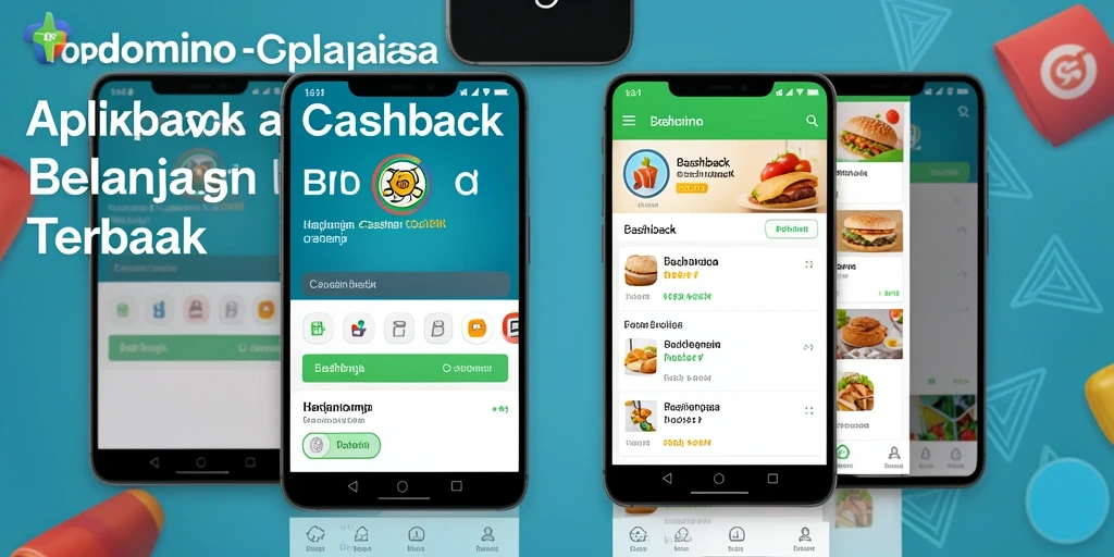 Tampilan antarmuka pengguna aplikasi Cashback TOPDOMINO yang mudah digunakan.